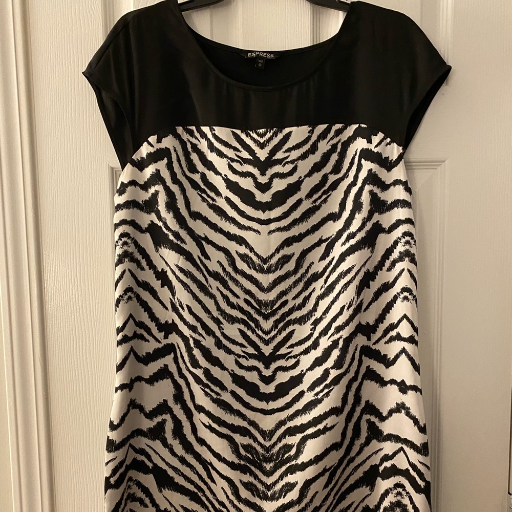Express Zebra print dress